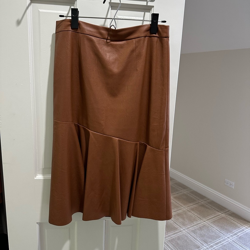 Rebecca Taylor Tan Midi Skirt